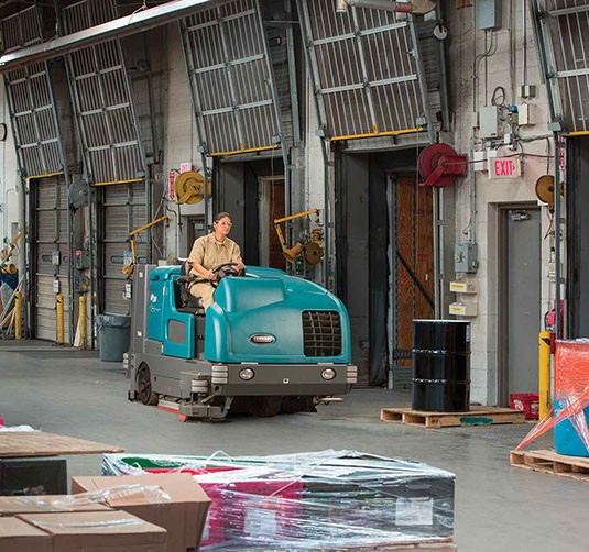 Maintain health and safety with tennant M30 sweeper scrubber